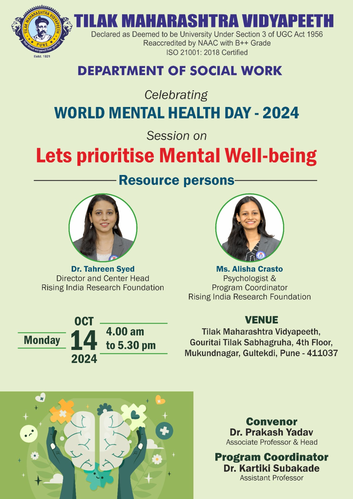 Let's Prioritise Mental Well-being